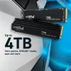 Crucial T700 2TB PCIe Gen5 x4 M.2 2280 NVMe SSD su aušintuvu