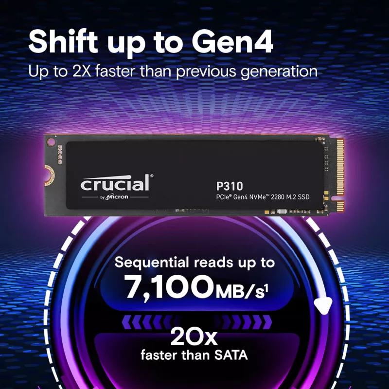 SSD Crucial 4 TB M.2 PCI Express 4.0 NVMe P310