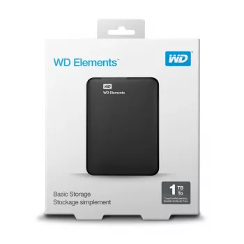 Išorinis kietasis diskas Western Digital 1TB 2,5 colio USB 3.2 Gen 1 WDBUZG0010BBK-WESN