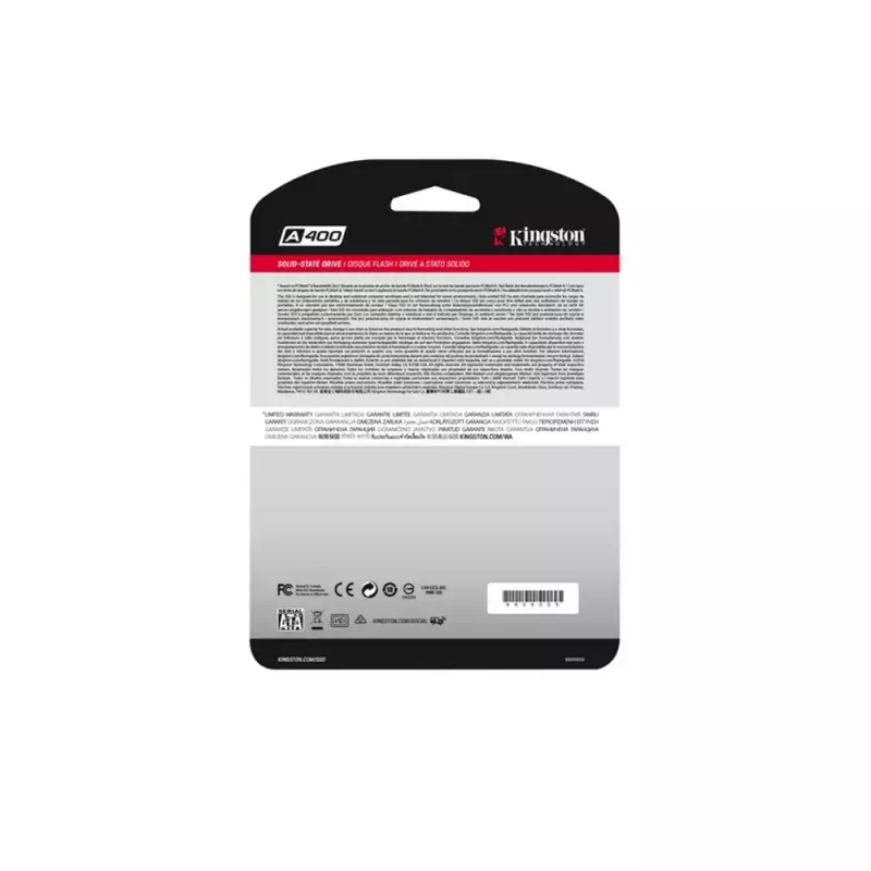 Kingston 240GB A400 SATA 3 2,5 colio vidinis SSD diskas SA400S37/240G