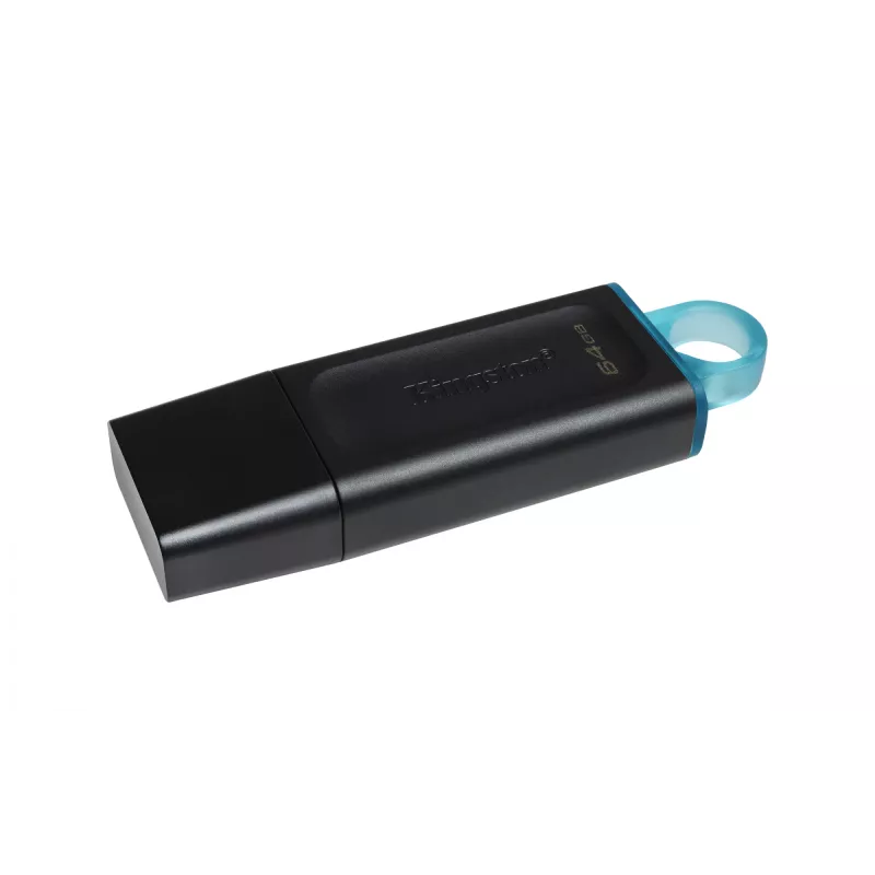 „Kingston DataTraveler Exodia“ 64 GB USB 3.2 atmintukas – juodas/turquoise