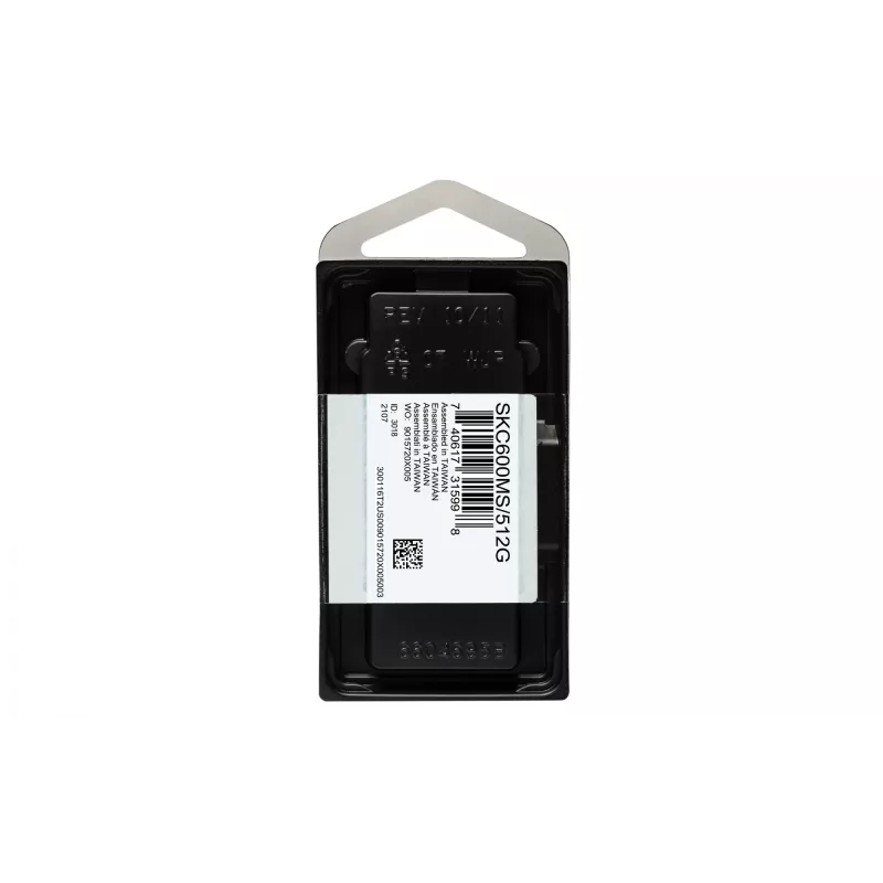 Kingston Technology 512G SSD KC600 SATA3 mSATA, 512 GB, mSATA, 550 MB/s, 6 Gbit/s
