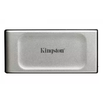 Kingston XS2000 2 TB nešiojamas SSD, USB Type-C, 3.2 Gen 2x2, 2000 MB/s, juodas/sidabrinis
