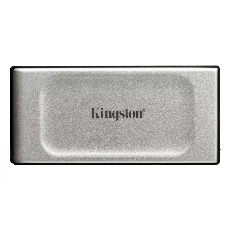 Kingston XS2000 2 TB nešiojamas SSD, USB Type-C, 3.2 Gen 2x2, 2000 MB/s, juodas/sidabrinis