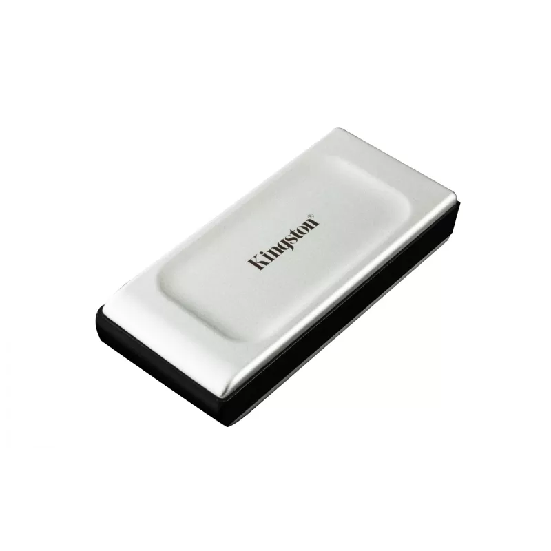 Kingston XS2000 2 TB nešiojamas SSD, USB Type-C, 3.2 Gen 2x2, 2000 MB/s, juodas/sidabrinis
