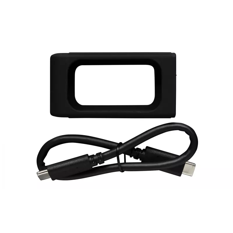 Kingston XS2000 2 TB nešiojamas SSD, USB Type-C, 3.2 Gen 2x2, 2000 MB/s, juodas/sidabrinis