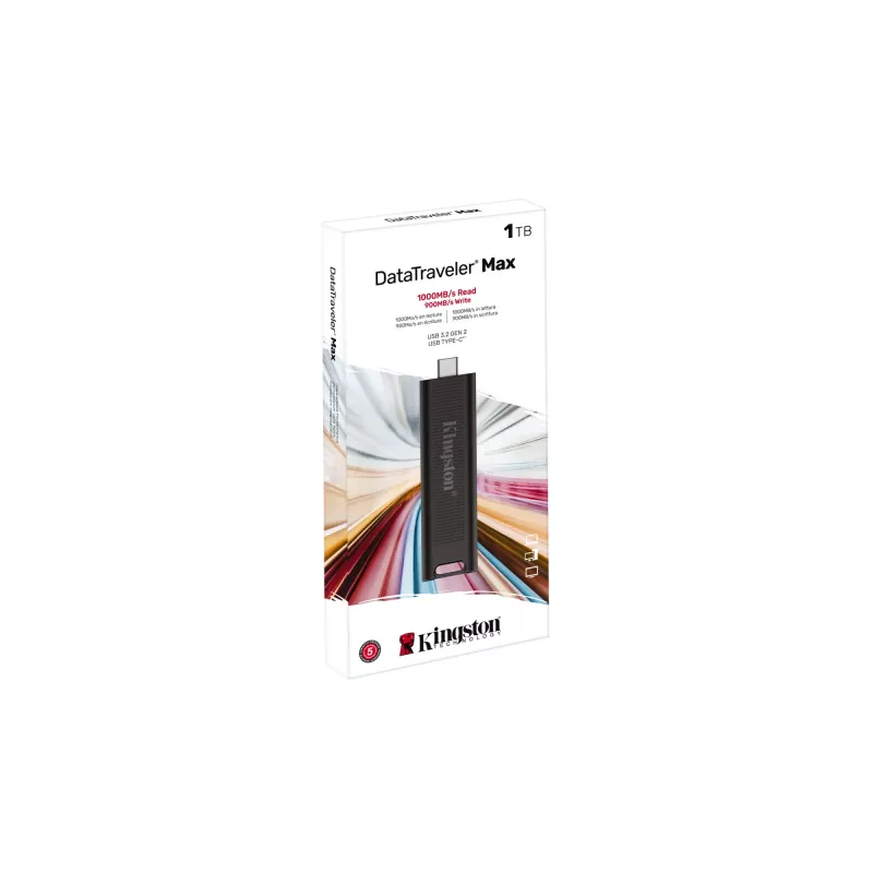 Kingston DataTraveler Max 1TB USB 3.2 Gen 2 atmintinė (1000MB/s skaitymas, 900MB/s rašymas)