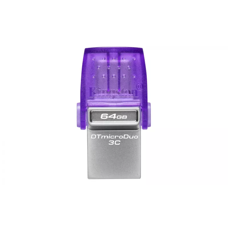 Kingston DataTraveler 64GB microDuo 3C 200MB/s dvi USB-A ir USB-C atmintukas