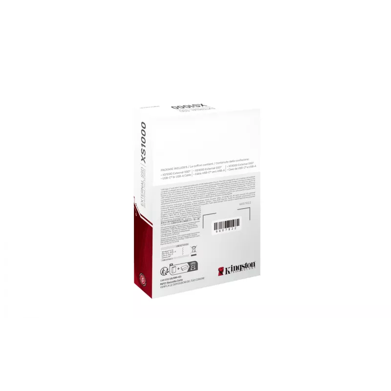 Kingston XS1000 1TB išorinis kietasis diskas USB 3.2 Gen 2