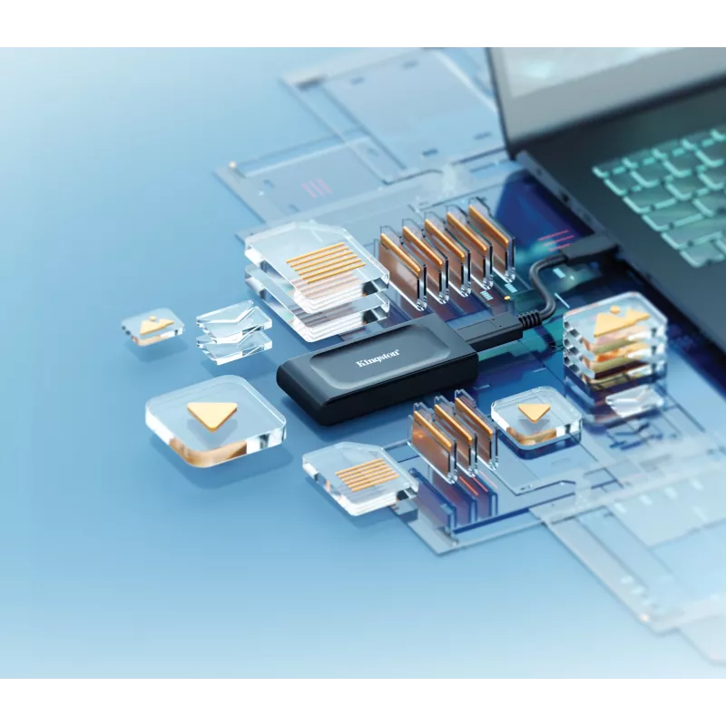 Kingston XS1000 1TB išorinis kietasis diskas USB 3.2 Gen 2