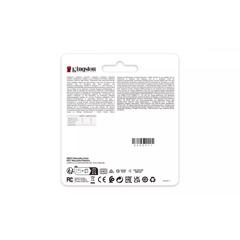 Kingston DataTraveler SE9 G3 256GB metalinis USB 3.2 Gen 1 atmintukas (220MB/s)