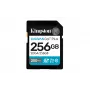 SDXC Flash atminties kortelė Kingston 256GB UHS-I Canvas Go Plus — 256 GB, U3/V30, skaitymas 200 MB/s, rašymas 160 MB/s, Class 10, juoda