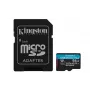 Kingston 64GB microSDXC Canvas Go Plus Gen4 200MB/s A2 U3 V30 atminties kortelė su adapteriu