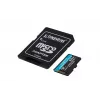 Kingston 64GB microSDXC Canvas Go Plus Gen4 200MB/s A2 U3 V30 atminties kortelė su adapteriu