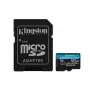 Kingston Technology 512GB microSDXC Canvas Go Plus Gen4 200MB/s A2 U3 V30 kortelė su adapteriu