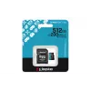Kingston Technology 512GB microSDXC Canvas Go Plus Gen4 200MB/s A2 U3 V30 kortelė su adapteriu