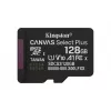 Kingston Technology 128GB microSDXC Canvas Select Plus Gen3 150MB/s A1 kortelė su adapteriu