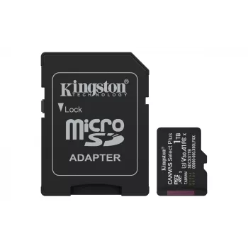 Kingston Technology 1TB microSDXC Canvas Select Plus Gen3 150MB/s A1 kortelė su adapteriu
