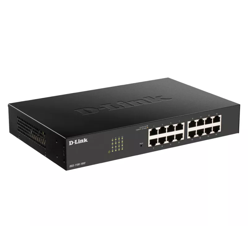 D-Link DGS-1100-24PV2 valdomas L2 Gigabit Ethernet (10/100/1000) Power over Ethernet (PoE) jungiklis juodas