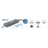D-Link 6-in-1 USB-C Hub DUB-2327 su HDMI / kortelių skaitytuvu / Power Delivery