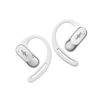 SHOKZ OpenFit Air belaidės ausinės su ausų kabliukais, baltos