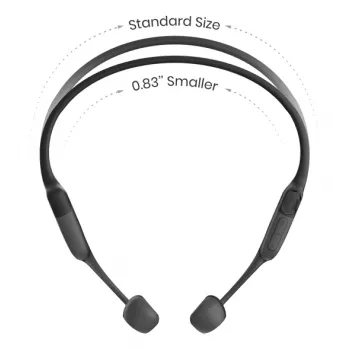 Ausinės Shokz OpenRun Mini – belaidės kaulinio garso sportinės ausinės, IP67, Bluetooth 5.1, 480 min baterija