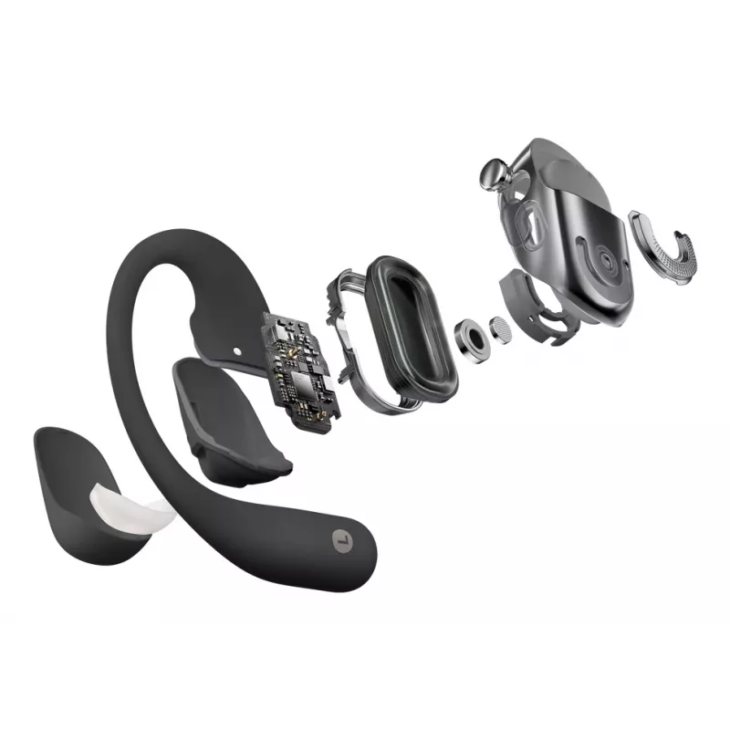 Ausinės JLAB AUDIO SHOKZ OpenFit 2 – belaidės, kaulinio laidumo, atviros, užkabinamos, juodos