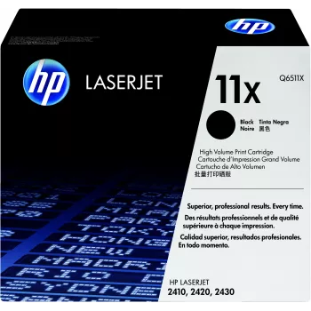 HP 11X didelės išeigos juodas originalus lazerinio spausdintuvo kasetė 1 vnt.