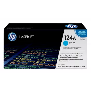 HP 124A Cyan Original LaserJet kasetė su toneriu, 2000 puslapių, žydra, 1 vnt.