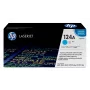 HP 124A Cyan Original LaserJet kasetė su toneriu, 2000 puslapių, žydra, 1 vnt.