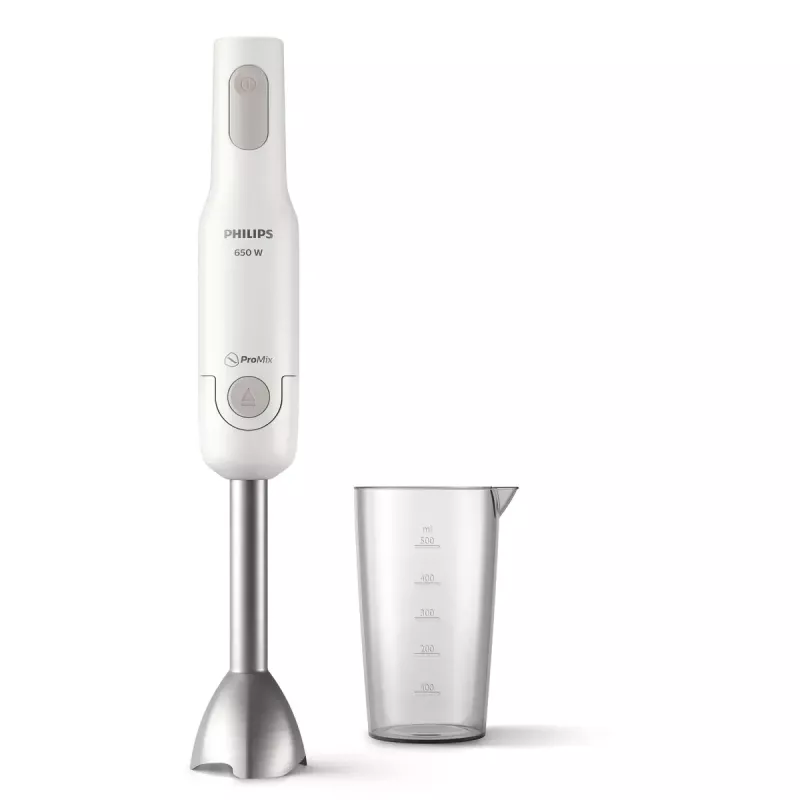 Panardintuvas Philips HR2534/00 — 650 W, 2 greičiai, pulse, metalinis kotas, baltas