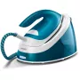 Lyginimo garo generatorius Philips PerfectCare Compact Essential 2400 W, 1,3 l bakas, 120 g/min nuolatinis garas, 360 g stiprinimas, SteamGlide padas, mėlyna/balta