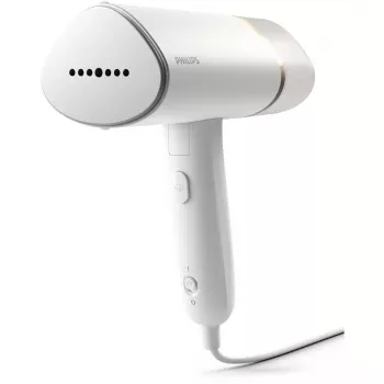 Rankinis garintuvas Philips 3000 serijos STH3020/10 – 1000W, 20 g/min nuolatinis garas, 0,12 L išimamas bakelis, 2 m laidas, kelioninis dizainas, baltas