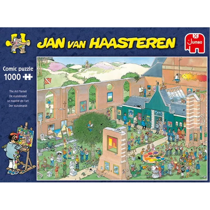 Dėlionė Jan van Haasteren The Art Market 1000 dalių