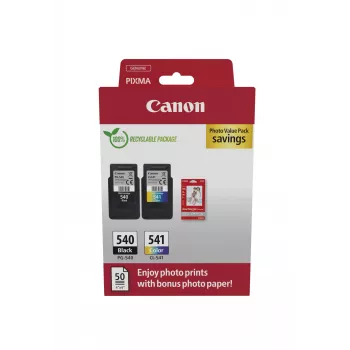 Canon 5225B013 kasečių rinkinys 2 vnt. Originalus juoda, žydra, rausvai violetinė, geltona
