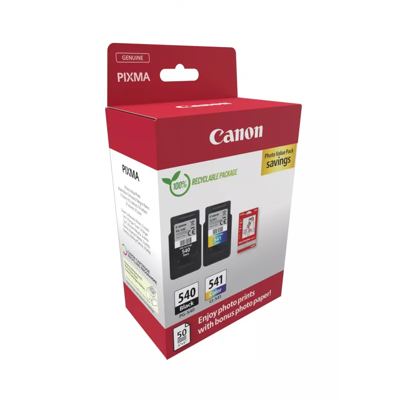 Canon 5225B013 kasečių rinkinys 2 vnt. Originalus juoda, žydra, rausvai violetinė, geltona