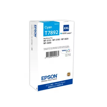 Kasetė Epson originali rašalinė C13T789240 T7892XXL XXL Cyan