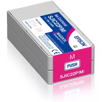 Epson SJIC22P(M) rašalinė kasetė, skirta ColorWorks C3500 (rausvai violetinė)