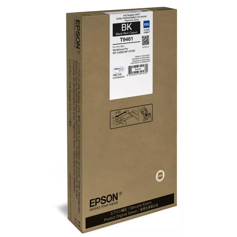 Epson WF-C5x90 serijos kasečių rinkinys XXL juoda