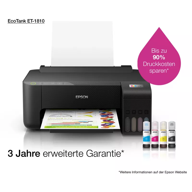 Spausdintuvas Epson EcoTank ET-1810 rašalinis spalvotas 5760 x 1440 DPI A4 Wi-Fi