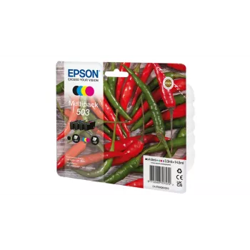 Epson 503 originali rašalo kasetė, 4 vnt., standartinė talpa, juoda, žydra, rausvai raudona, geltona