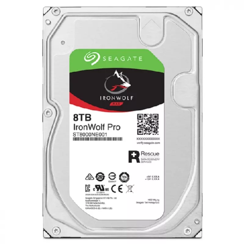 Seagate IronWolf Pro ST8000NT001 vidinis kietasis diskas 8 TB 7200 RPM 256 MB 3,5 colio SATA III