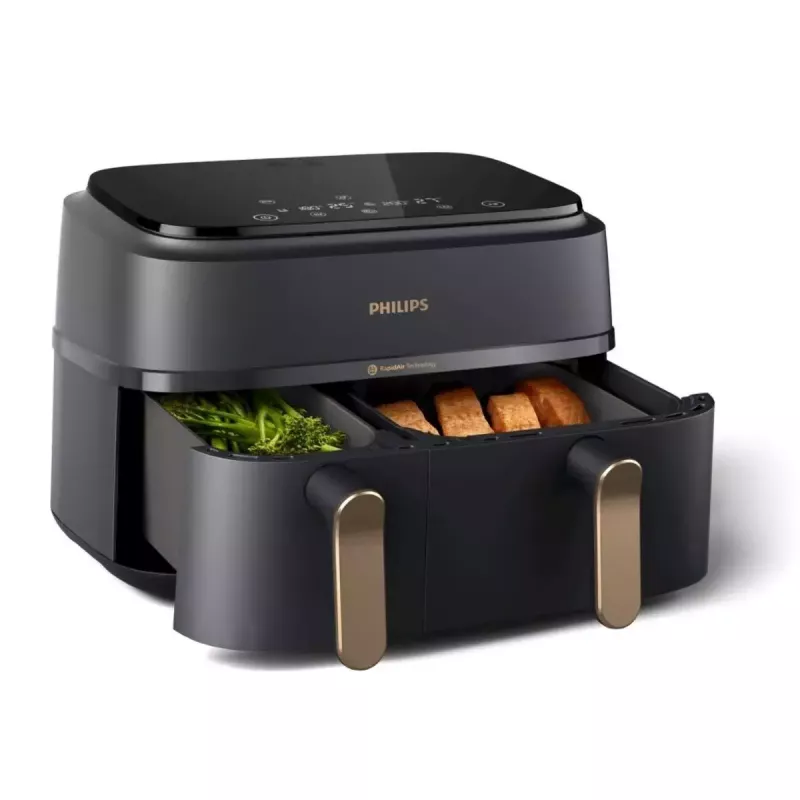 Kreipkaitė su dviem krepšeliais Philips 3000 Series Dual Basket Airfryer NA352/00 — 9 L, 2750 W, 8 programų, 40–200 °C