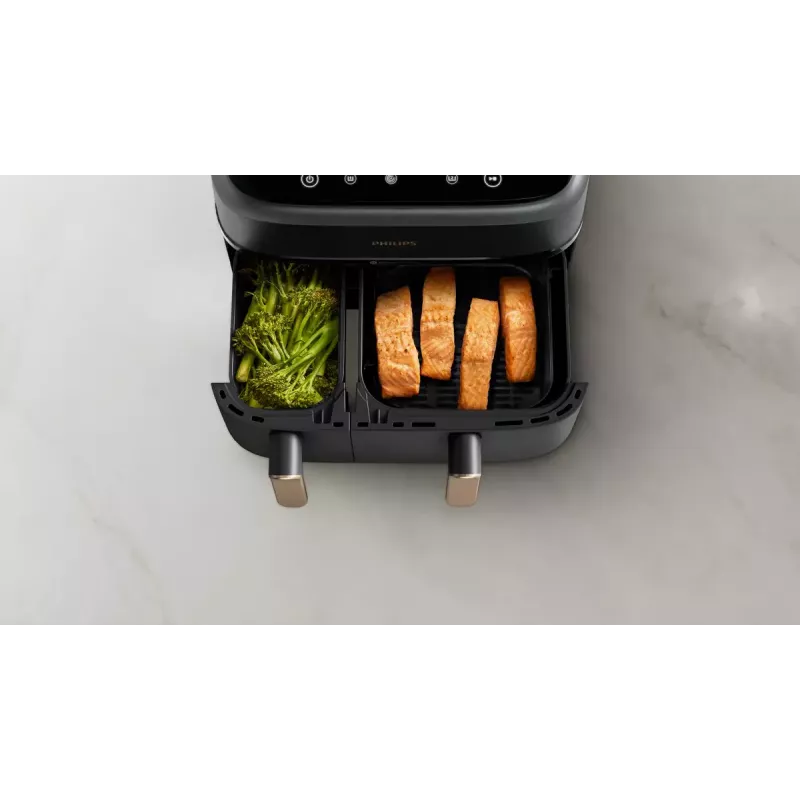 Kreipkaitė su dviem krepšeliais Philips 3000 Series Dual Basket Airfryer NA352/00 — 9 L, 2750 W, 8 programų, 40–200 °C