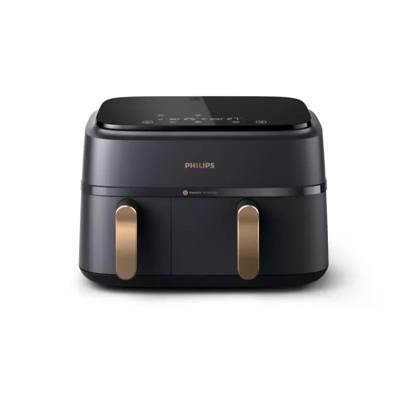 Kreipkaitė su dviem krepšeliais Philips 3000 Series Dual Basket Airfryer NA352/00 — 9 L, 2750 W, 8 programų, 40–200 °C