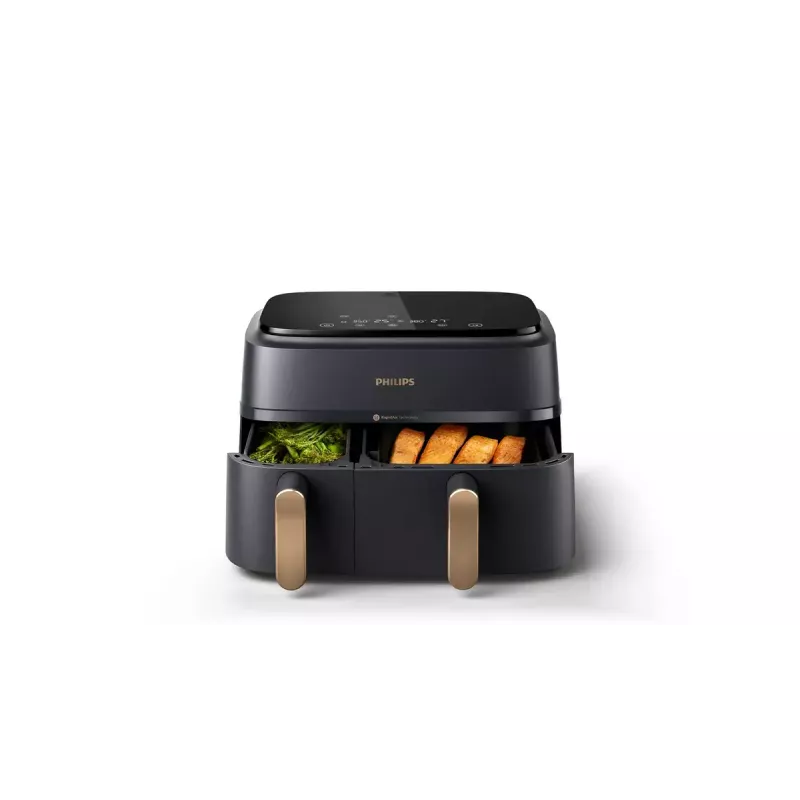 Kreipkaitė su dviem krepšeliais Philips 3000 Series Dual Basket Airfryer NA352/00 — 9 L, 2750 W, 8 programų, 40–200 °C