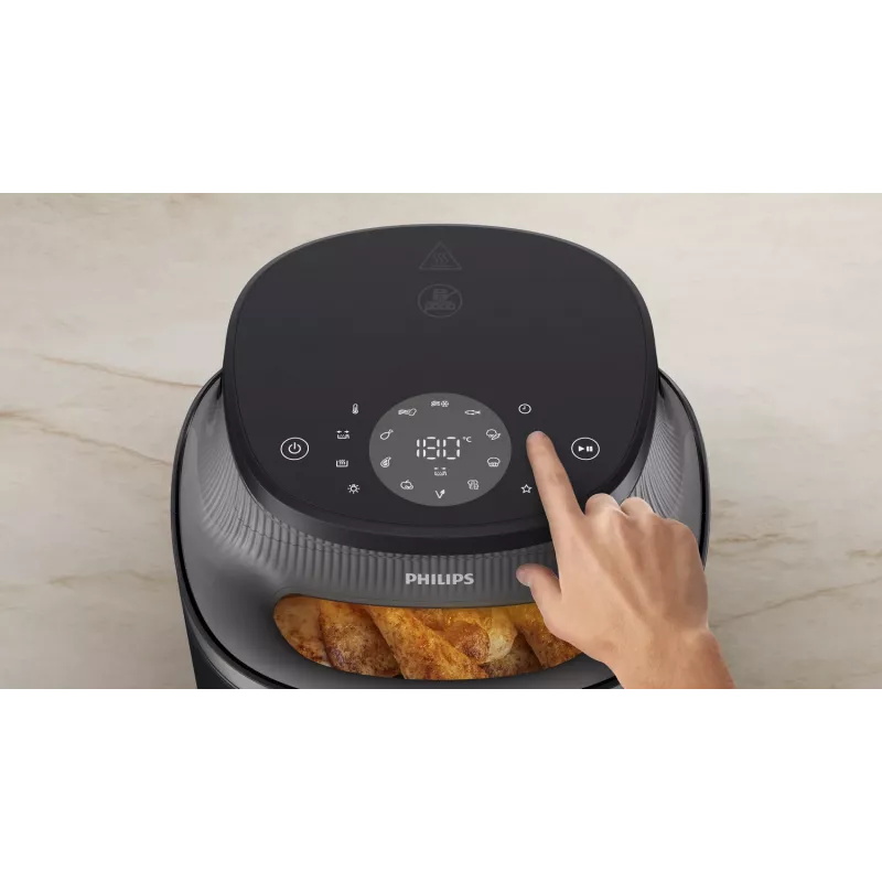 Karšto oro gruzdintuvė Philips 3000 Series NA332/00 – 6,2 l, 1700 W, jutiklinis LED, 16 programų