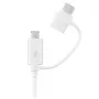 Samsung EP-DG930 USB laidas 2.0 1,5 m USB A / USB C & Micro-USB B baltas