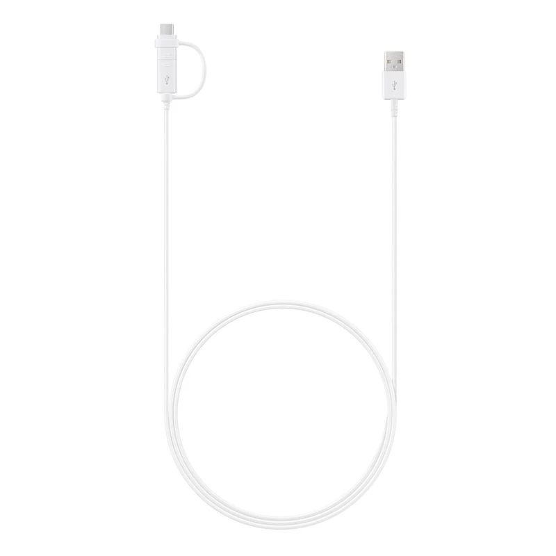 Samsung EP-DG930 USB laidas 2.0 1,5 m USB A / USB C & Micro-USB B baltas