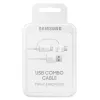 Samsung EP-DG930 USB laidas 2.0 1,5 m USB A / USB C & Micro-USB B baltas
